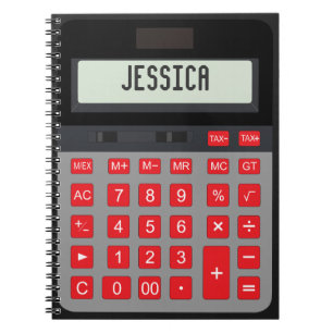 Cuaderno bloc de notas gráfico de cálculo