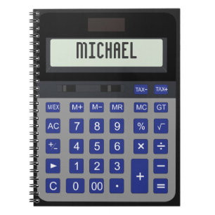 Cuaderno bloc de notas gráfico de cálculo