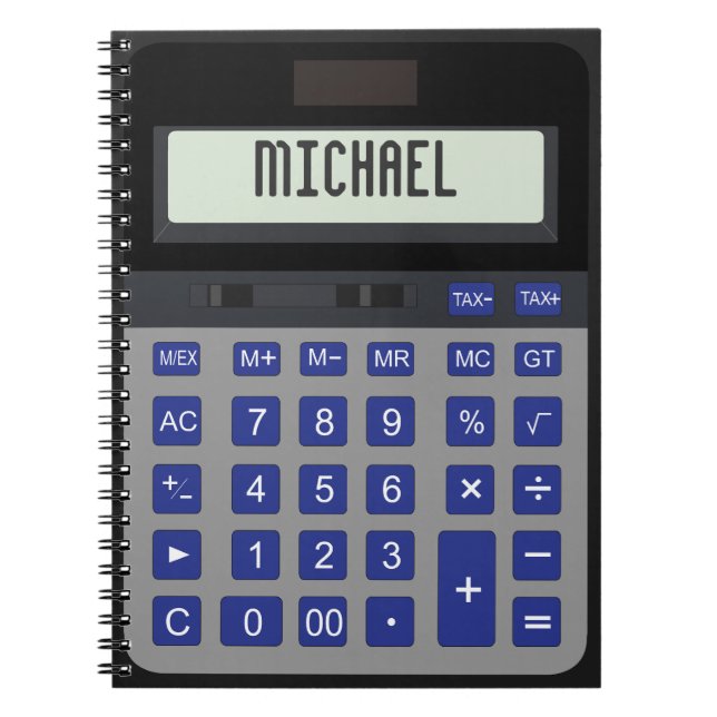 Cuaderno bloc de notas gráfico de cálculo (Frente)