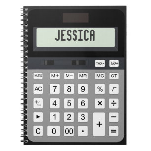 Cuaderno bloc de notas gráfico de cálculo