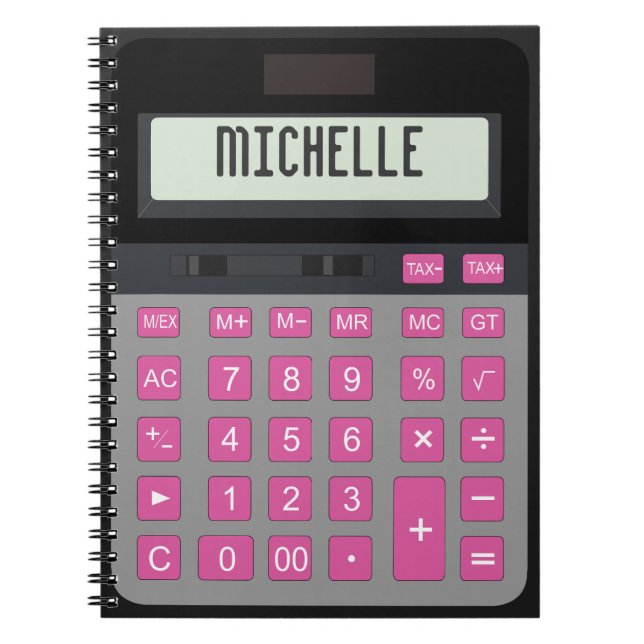 Cuaderno bloc de notas gráfico de cálculo (Frente)