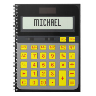 Cuaderno bloc de notas gráfico de cálculo