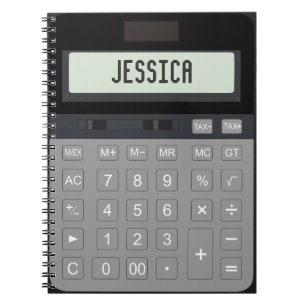 Cuaderno bloc de notas gráfico de cálculo