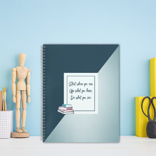Cuaderno bloc de notas gris simple personalizado