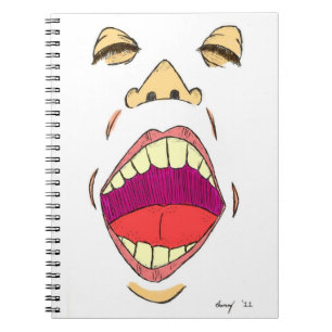 Cuaderno Bloc de notas "gritando"