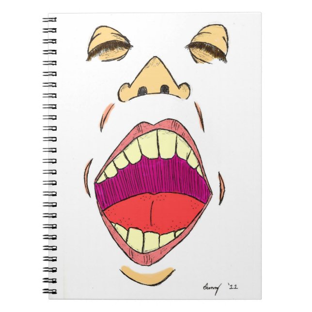 Cuaderno Bloc de notas "gritando" (Frente)