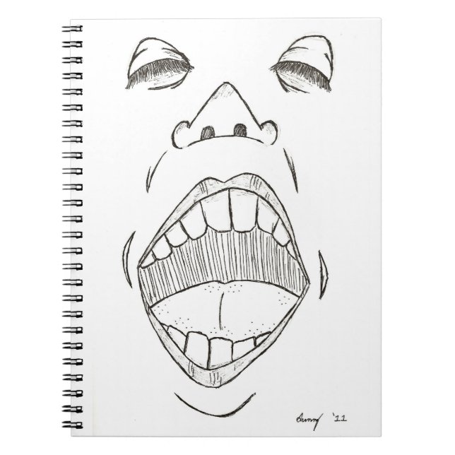 Cuaderno Bloc de notas "gritando" (Frente)
