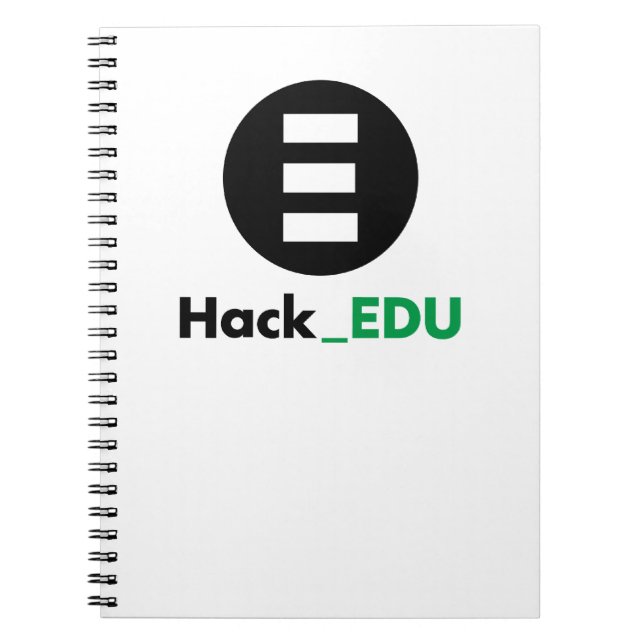 Cuaderno Bloc de notas HackEDU (Frente)