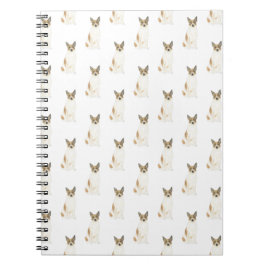 Cuaderno Bloc de notas Heeler Cattledog (rojo y blanco)