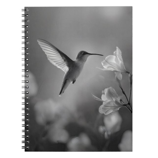 Cuaderno Bloc de notas Hummingbird Grace Flower Bloom (Frente)