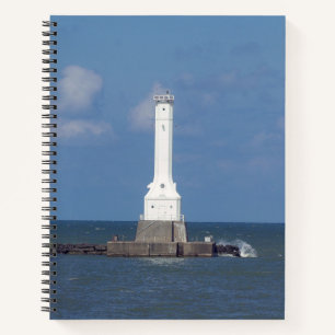 Cuaderno bloc de notas Huron Harbour Light