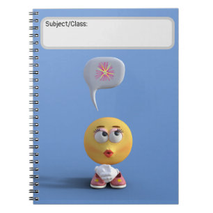 Cuaderno Bloc de notas "Idea Emoji" (azul)