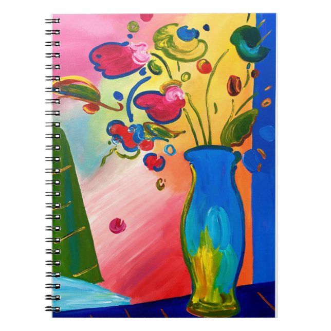 Cuaderno Bloc de notas inspirado por Peter Max (Frente)
