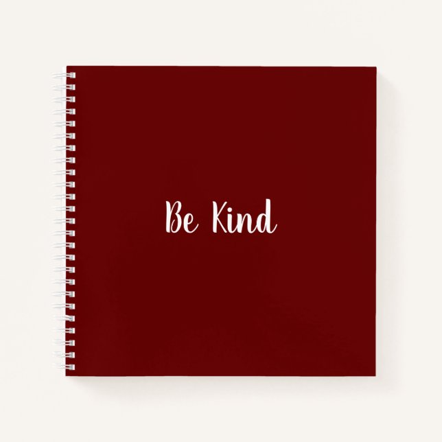 Cuaderno Bloc de notas inspirador de Be Kind School (Anverso)
