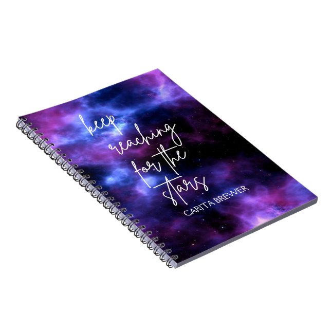 Cuaderno Bloc de notas Inspirador de Nebula Galaxy (Lado Derecho)