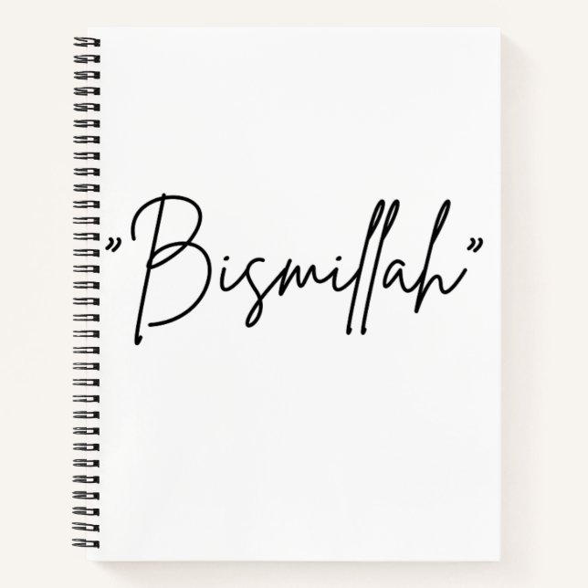 Cuaderno Bloc de notas islámico "Bismillah" - Beg fiel (Anverso)