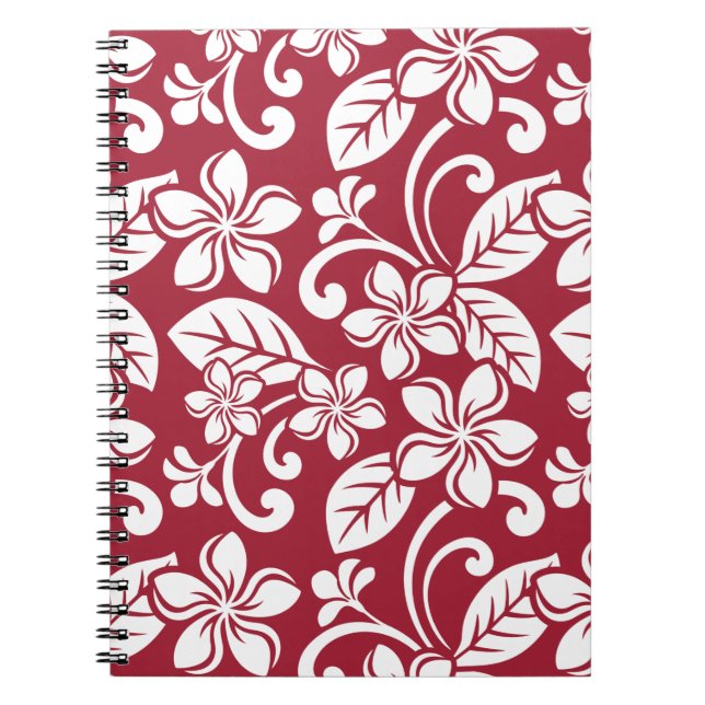 Cuaderno Bloc de notas ISLAND PLUMERIA (CARDINAL RED) (Frente)