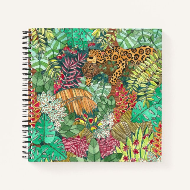 Cuaderno Bloc de notas Jaguar Jungle (Anverso)