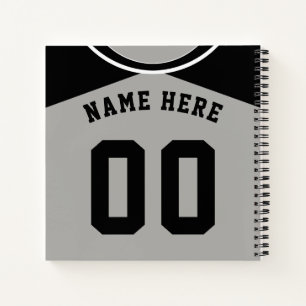 Cuaderno Bloc de notas Jersey de Jersey de Béisbol