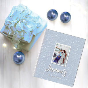 Cuaderno Bloc de notas Joyoux Noel Blue Spiral