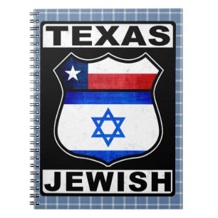 Cuaderno Bloc de notas judío-americano de Texas