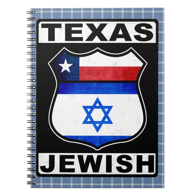 Cuaderno Bloc de notas judío-americano de Texas (Frente)