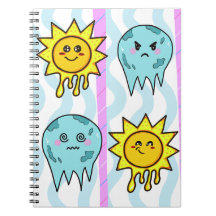 Bloc de notas Kawaii Liquid Sunshine & Frozen Moon