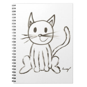 Cuaderno Bloc de notas Kitty pintado