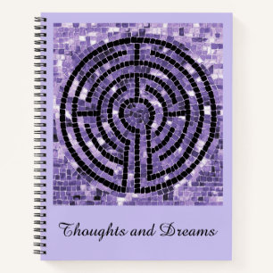 Cuaderno Bloc de notas LABYRINTH VI 8.5x11 + Ametista de te