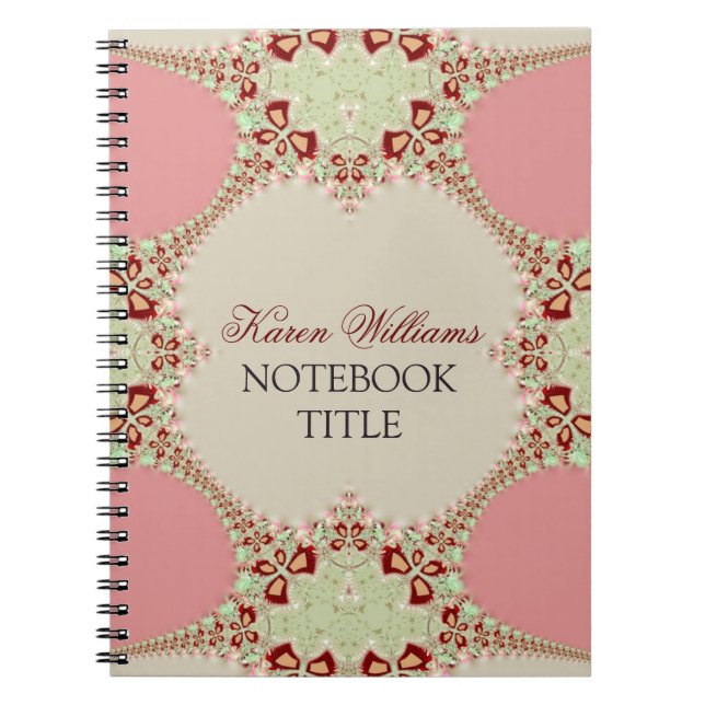 Cuaderno Bloc de notas Lace Pink Pastel (Frente)