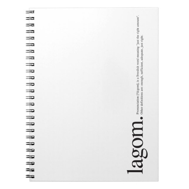 Cuaderno Bloc de notas Lagom Wiki (Frente)