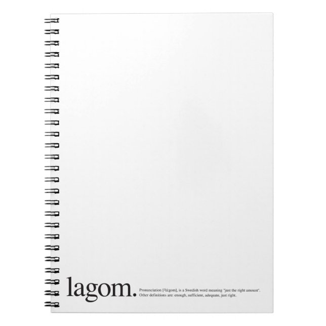 Cuaderno Bloc de notas LagomWiki (Frente)