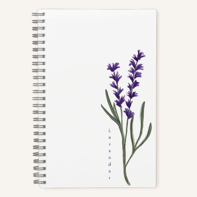 Cuaderno Bloc de notas Lavender (Anverso)