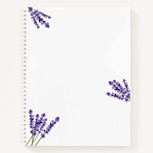 Cuaderno Bloc de notas Lavender (Anverso)