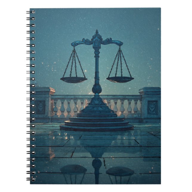 Cuaderno Bloc de notas Libra Balance (Frente)