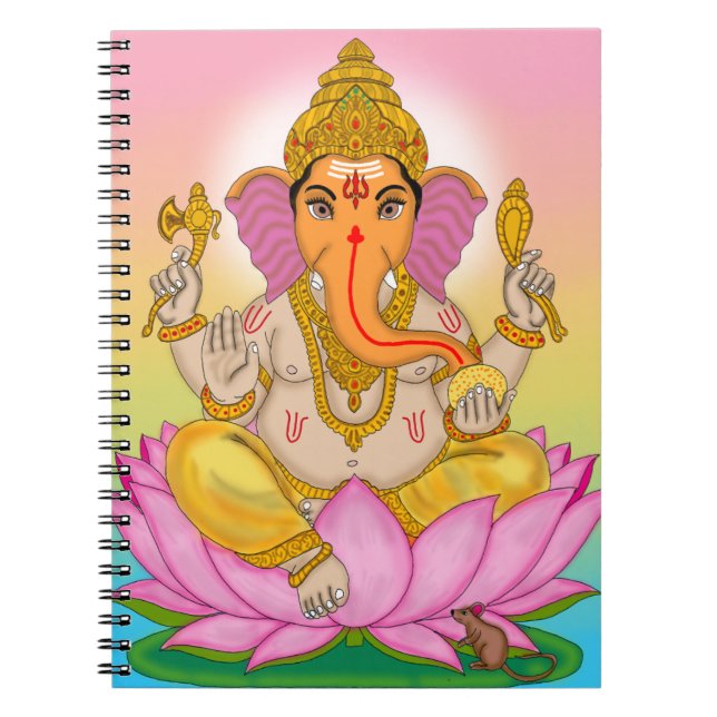 Cuaderno Bloc de notas Lord Ganesha (Frente)