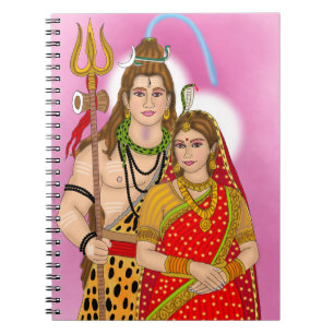 Cuaderno Bloc de notas Lord Shiva Parvati