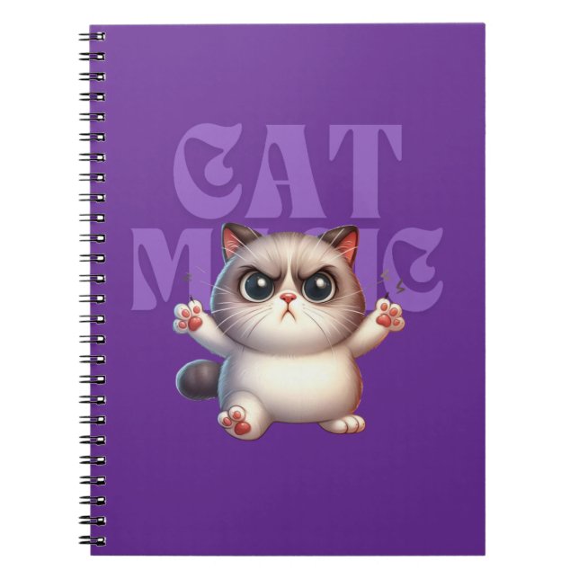 Cuaderno bloc de notas mágico de gato (Frente)