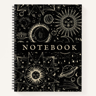 Cuaderno Bloc de notas magnético de espiral cósmica de las