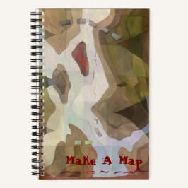Cuaderno Bloc de notas "Make A Map"