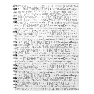 Cuaderno Bloc de notas matemáticas