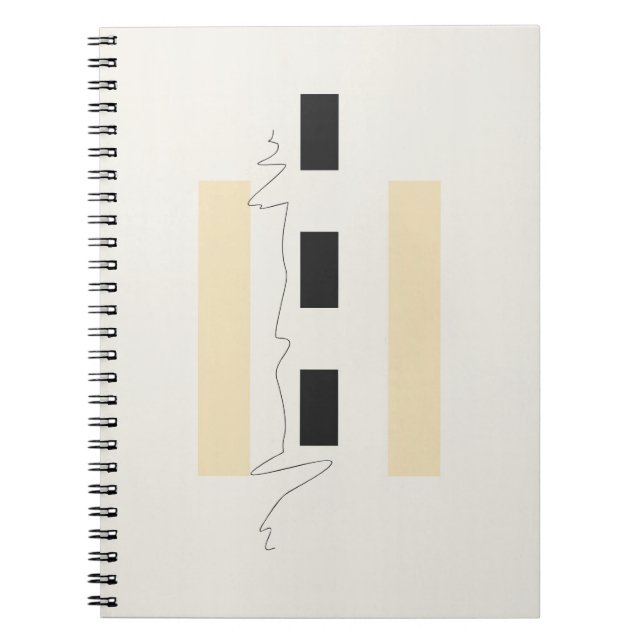 Cuaderno Bloc de notas Minimalista moderno (Frente)