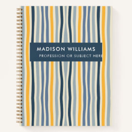 Cuaderno Bloc de notas minimo moderno de flores