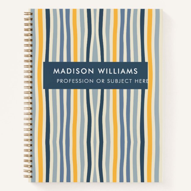 Cuaderno Bloc de notas minimo moderno de flores (Anverso)