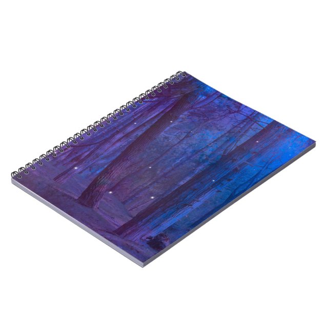 Cuaderno Bloc de notas místico sobre el bosque (Lado Izquierdo)