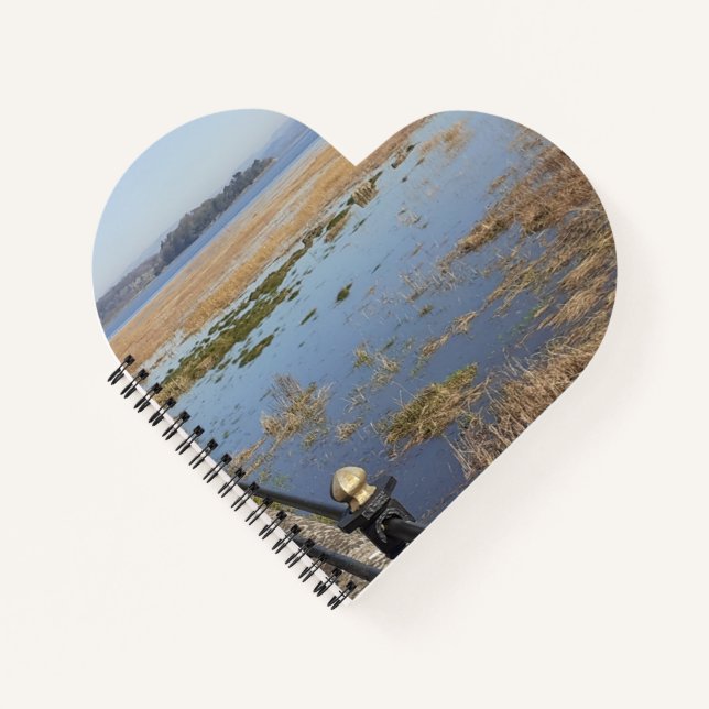 Cuaderno Bloc de notas Morecambe Bay High Tide Heart (Anverso)