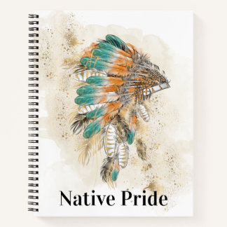 Cuaderno Bloc de notas nativo americano en espiral