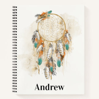 Cuaderno Bloc de notas nativo americano en espiral