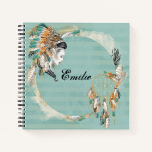 Cuaderno Bloc de notas nativo-americano personalizado
