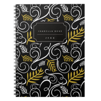 Cuaderno Bloc de notas navideñas de vacaciones de deco dora